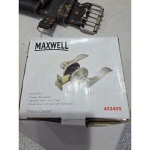 Lot Of 18 Maxwell Wave Handle Lever Privacy Lock - Satin Nickel 403405